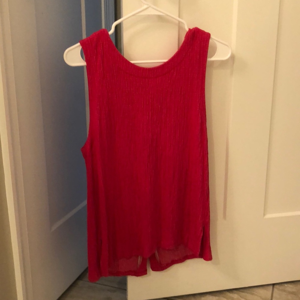 Anthropologie pink top. Size Large. Worn once